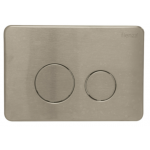 R&T PVD Brushed Nickel Round Button Flush Plate